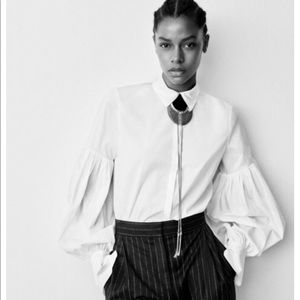 H&M Studio Collection whit blouse